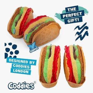 NWOT Coddies Taco Slippers- Unisex